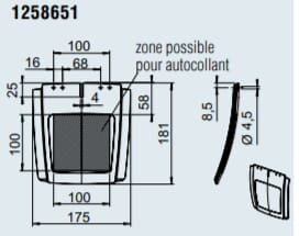Stk.nr 1258651: Stænkflap 200mm, sort, AL-KO, PVC.