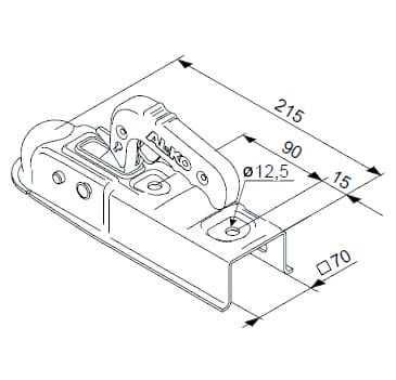 AL-KO kuglekobling AK 7 V Plus, varenr. 1367028.