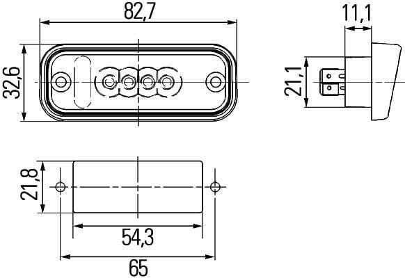 Nummerpladelys, 12 V - John Deere - 2KA010278411