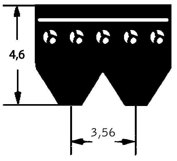 Ribbebånd 8PK1915 Optibelt - John Deere: PK8 ribber - 8PK1915.
