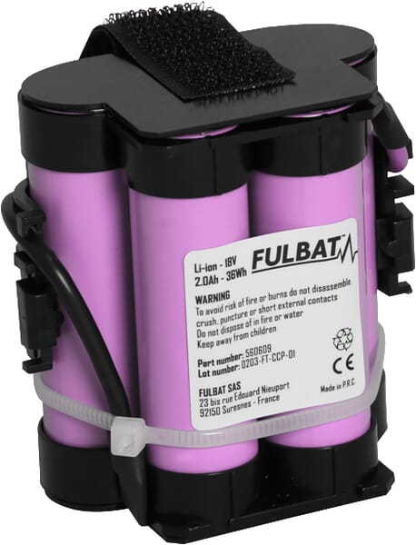 FB560609: Batteri li-ion 18V 2,0Ah Husqvarna robotplæneklipper.