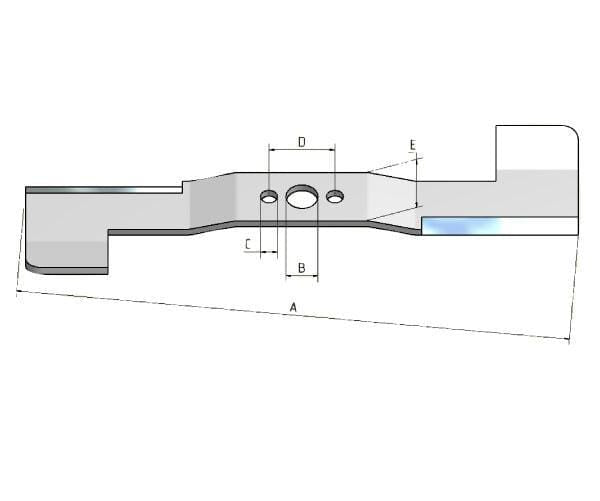 Kniv venstre 605mm, Ø21 egnet til Honda: FGP010969