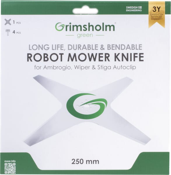 Kniv til Stiga Autoclip, 25 cm, varenr. FGP122.