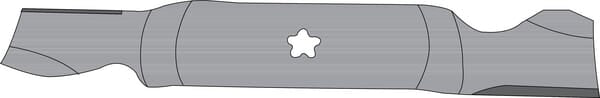 Kniv 470x76mm stjernehul 15mm, 187256 - AYP FGP406418.