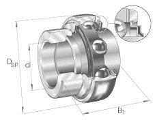 Y-leje INA GE35-KRR-B 35X72X51,3 mm - John Deere.
