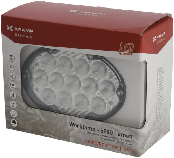 Arbejdslygte LED, 65 W, 5200 lm: LA10559 - John Deere.