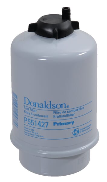 Brændstoffilter: Donaldson P551427 til John Deere.