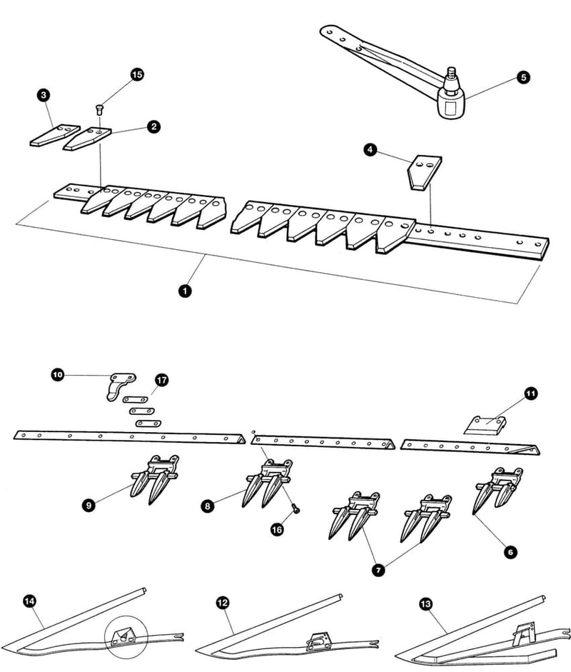 Sims til knivholder 0,5mm - John Deere: Knivføringsplade OE - RS1271